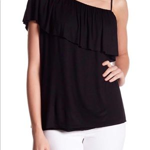 Bailey 44 On The Town One Shoulder Blouse Stretch